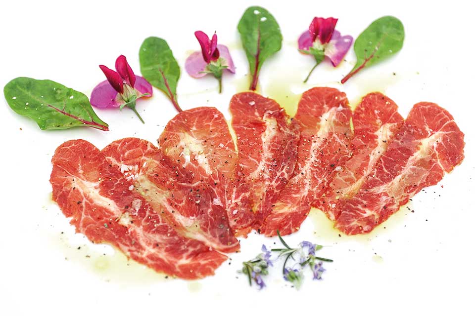 Carpaccio de Wagyu Menorca, JJ Carreras